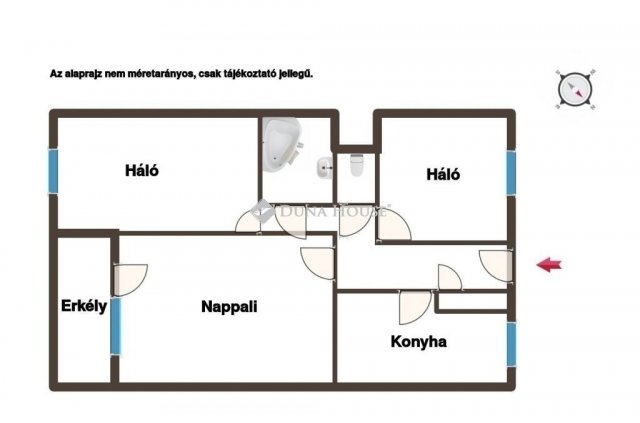 Eladó téglalakás, Budapesten, IV. kerületben 75 M Ft, 3 szobás