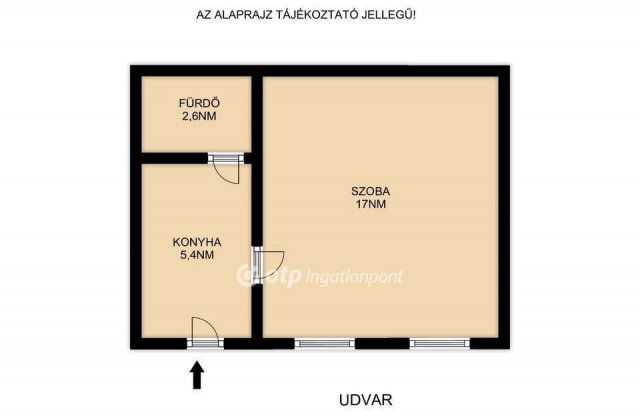 Eladó téglalakás, Budapesten, IV. kerületben 44.7 M Ft, 1 szobás