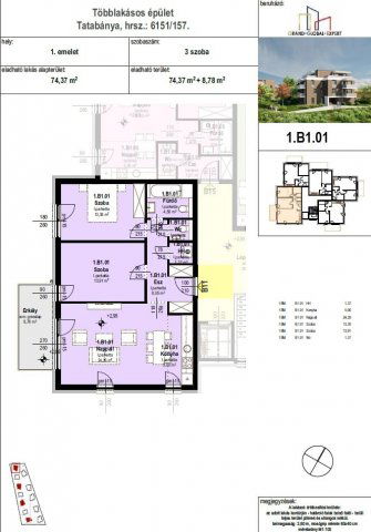 Eladó téglalakás, Tatabányán, Petőfi Sándor utcában