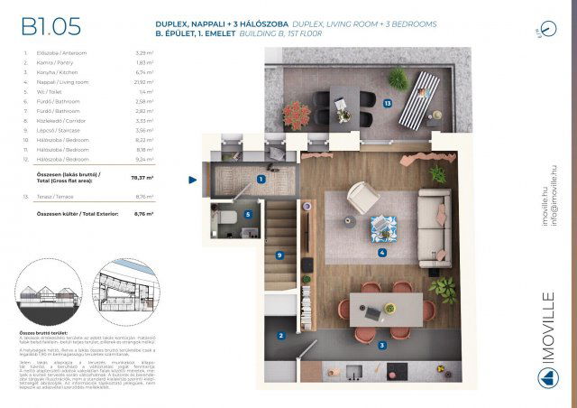 Eladó téglalakás, Mosonmagyaróváron, Tímár utcában 80.38 M Ft