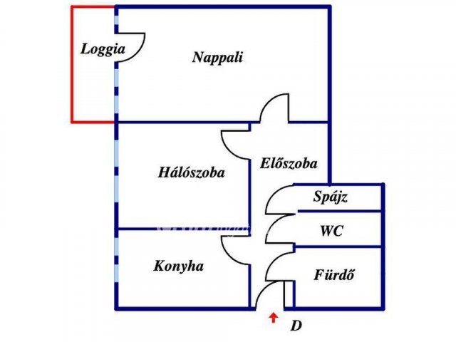 Eladó téglalakás, Nyíregyházán 44.5 M Ft, 1+1 szobás