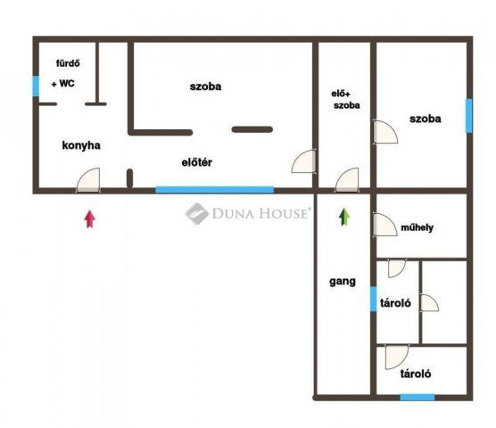 Eladó családi ház, Izsákon 13.5 M Ft, 2 szobás