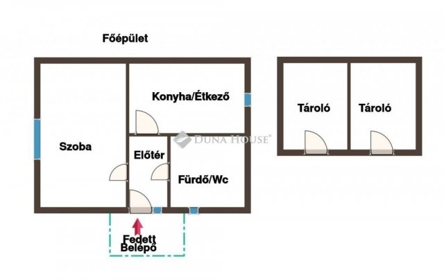 Eladó családi ház, Farmoson 22.9 M Ft, 1 szobás