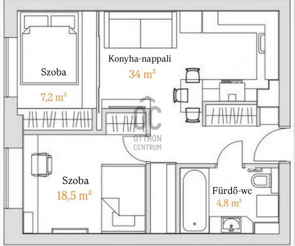 Eladó családi ház, Dunavarsányban 69.9 M Ft, 3 szobás