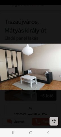 Kiadó panellakás, albérlet, Tiszaújvárosban 120 E Ft / hó