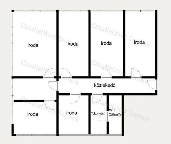 Eladó üzlethelyiség, Szolnokon 43.5 M Ft, 5+2 szobás