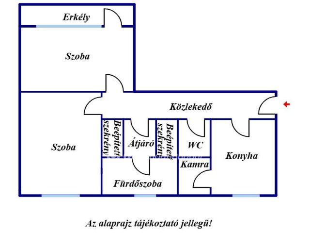 Eladó téglalakás, Kunszentmártonban 21.8 M Ft, 2 szobás