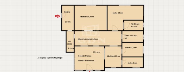 Eladó családi ház, Isaszegen 93 M Ft, 3+1 szobás
