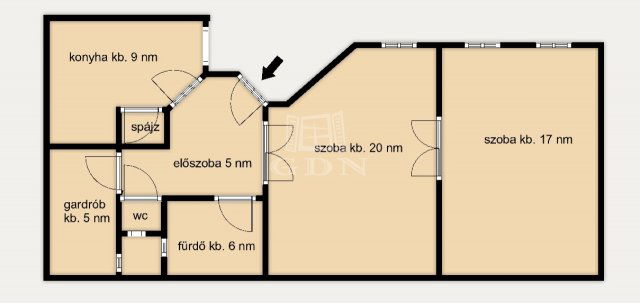 Eladó téglalakás, Budapesten, II. kerületben 96 M Ft, 2+1 szobás