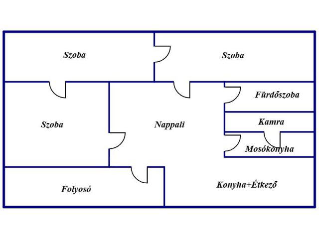 Eladó családi ház, Nagykállóban 27 M Ft, 3 szobás