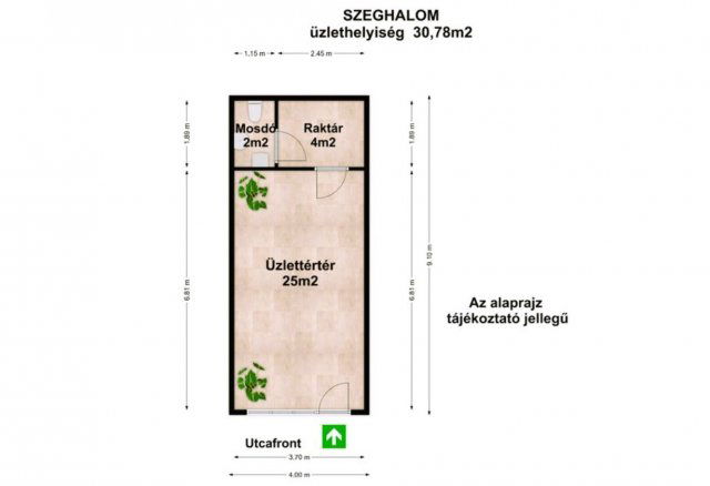 Eladó üzlethelyiség, Szeghalmon 15.5 M Ft / költözzbe.hu