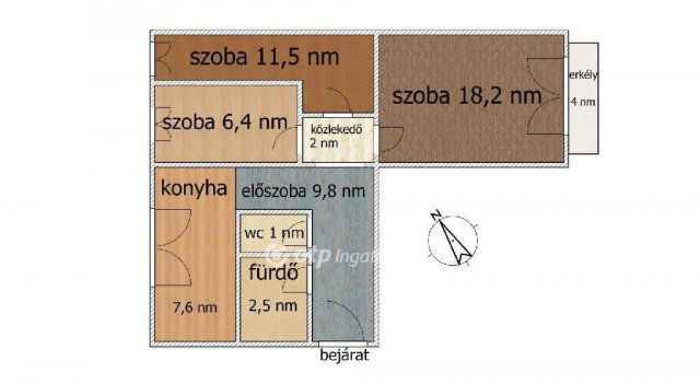 Eladó panellakás, Szigetszentmiklóson 58 M Ft, 2+1 szobás