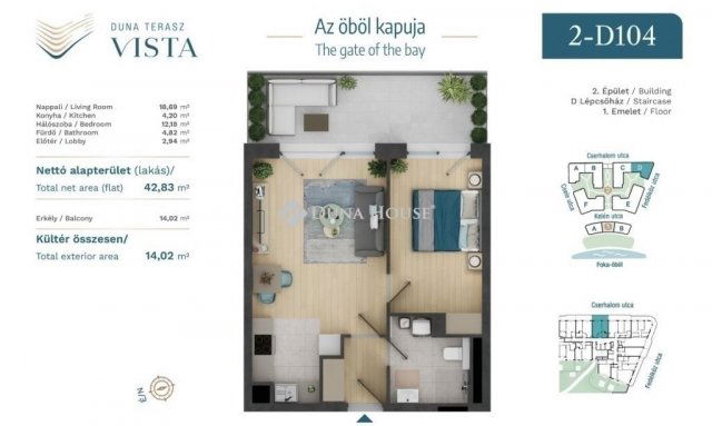 Eladó téglalakás, Budapesten, XIII. kerületben 84.9 M Ft