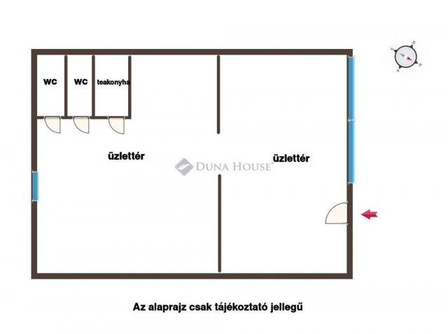 Kiadó üzlethelyiség, Szigetszentmiklóson, Bajcsy-Zsilinszky utcában