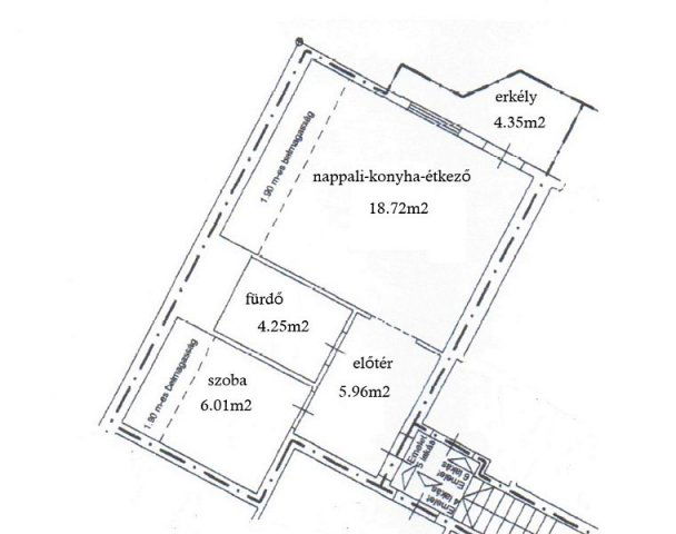 Kiadó téglalakás, albérlet, Érden 250 E Ft / hó, 2 szobás