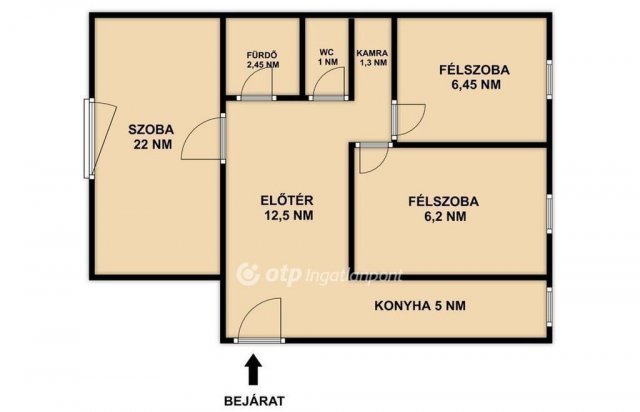 Eladó panellakás, Budapesten, III. kerületben 74.9 M Ft
