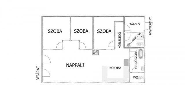 Eladó téglalakás, Egerben 58.5 M Ft, 3 szobás