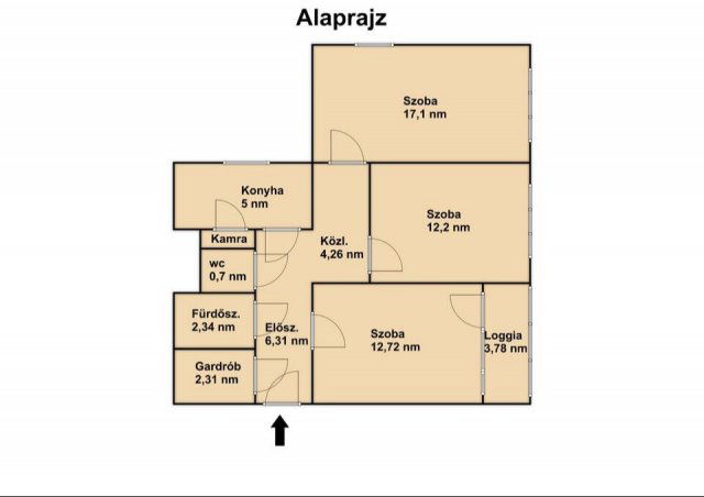 Eladó téglalakás, Budapesten, III. kerületben 74.9 M Ft