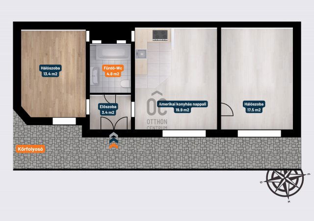 Eladó téglalakás, Budapesten, VII. kerületben, Kertész utcában