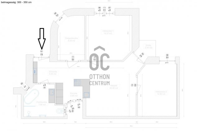 Kiadó téglalakás, albérlet, Budapesten, I. kerületben, 4 szobás