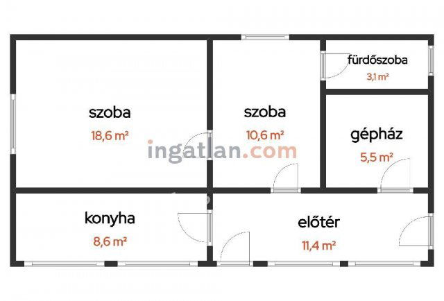 Eladó családi ház, Fülöpszálláson 16.99 M Ft, 2 szobás