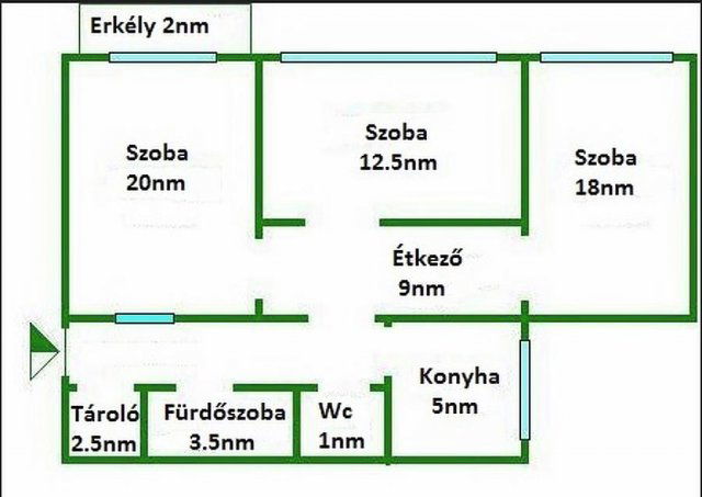 Eladó panellakás, Dunakeszin 64.2 M Ft, 3 szobás
