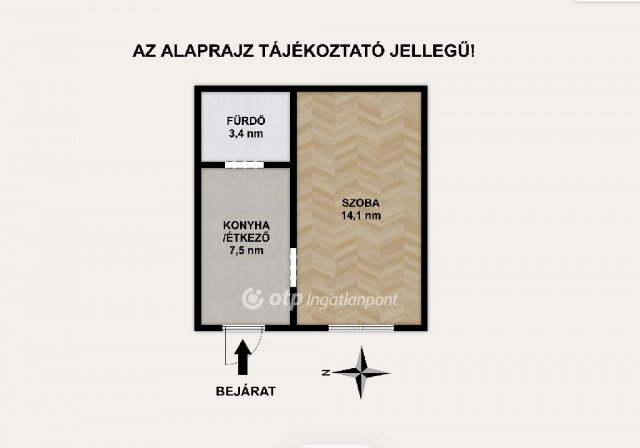 Eladó téglalakás, Budapesten, XIII. kerületben 37.9 M Ft