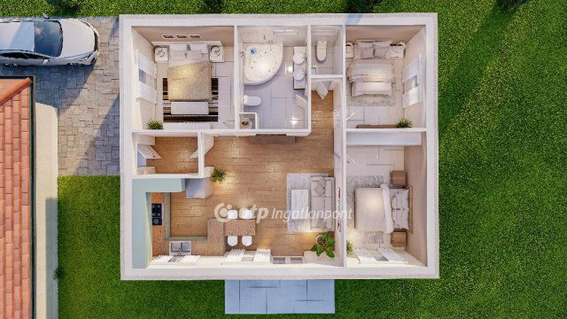 Eladó családi ház, Sárkeresztesen 59.9 M Ft, 4 szobás