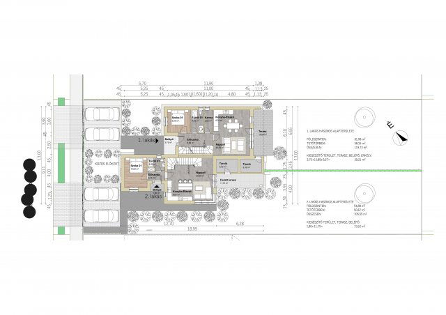 Eladó ikerház, Dunaharasztin 152.9 M Ft, 3+2 szobás