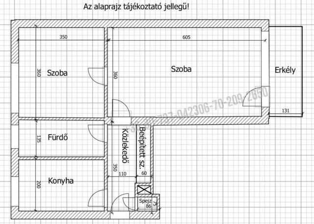 Eladó téglalakás, Kecskeméten 51.5 M Ft, 2 szobás