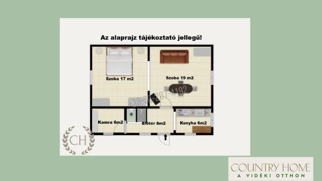 Eladó családi ház, Mélykúton 18.9 M Ft, 2 szobás