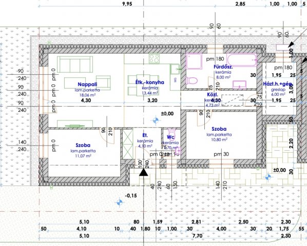 Eladó ikerház, Kápolnásnyéken 86.9 M Ft, 3 szobás