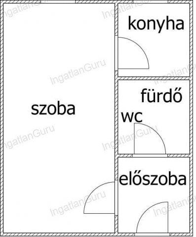Eladó téglalakás, Kecskeméten 35.9 M Ft, 1 szobás