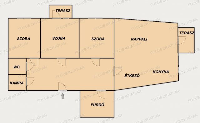 Eladó téglalakás, Kecskeméten 79.99 M Ft, 4 szobás