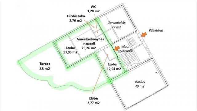Eladó téglalakás, Egerben 70 M Ft, 3 szobás