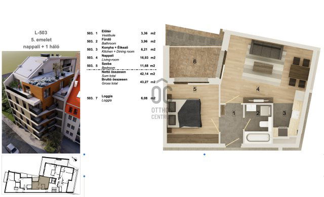 Eladó téglalakás, Budapesten, VIII. kerületben 71.99 M Ft