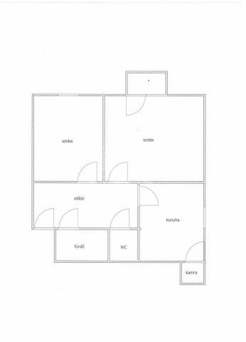 Eladó téglalakás, Komáromban 40 M Ft, 2 szobás