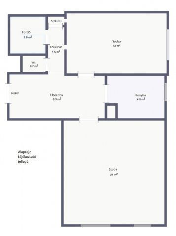 Eladó panellakás, Veszprémben 42.5 M Ft, 2 szobás