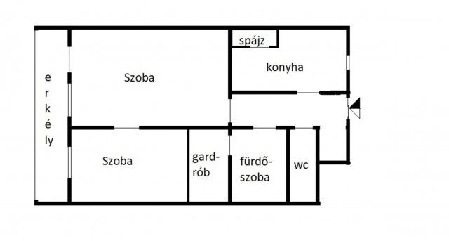 Eladó téglalakás, Szombathelyen 49.9 M Ft, 2 szobás