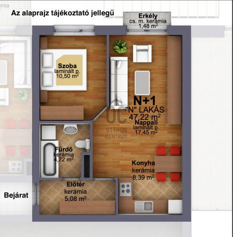 Eladó téglalakás, Budapesten, XIII. kerületben 82 M Ft, 2 szobás