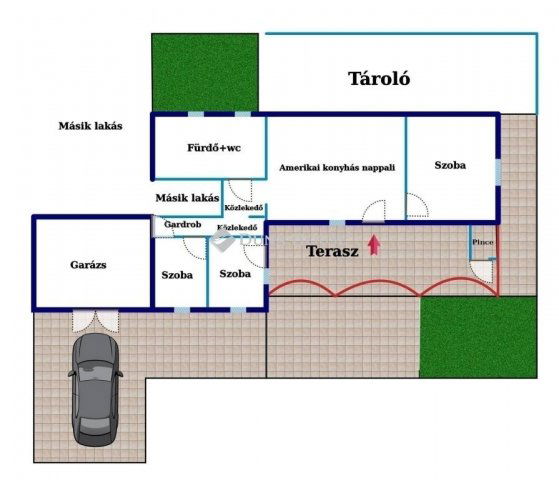Eladó ikerház, Veresegyházon 70 M Ft, 3 szobás