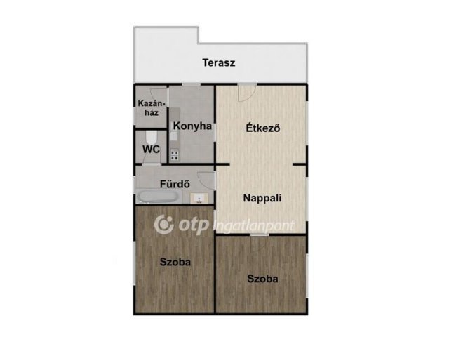 Eladó ikerház, Tégláson 54.99 M Ft, 2+1 szobás