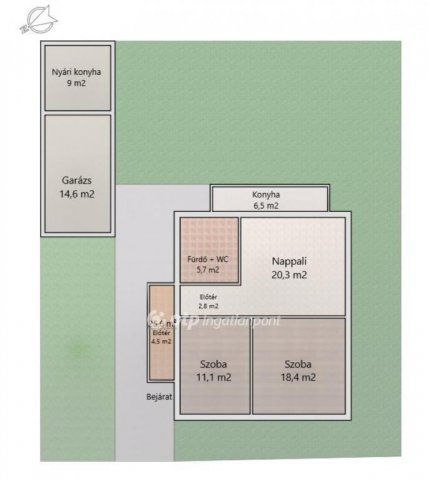 Eladó családi ház, Budapesten, XIX. kerületben 74.9 M Ft