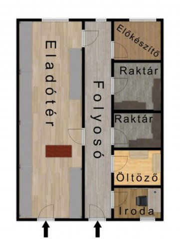 Eladó üzlethelyiség, Sajószentpéteren, Bükkalja utcában