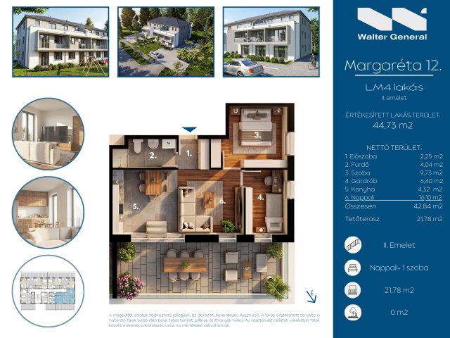 Eladó téglalakás, Hegyeshalomban 50.09 M Ft, 2 szobás