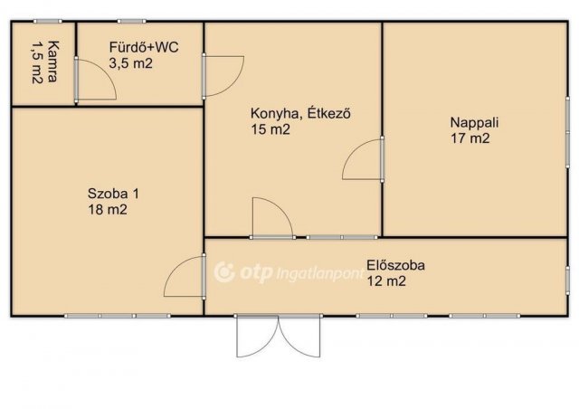 Eladó családi ház, Nyíregyházán 28.9 M Ft, 2 szobás