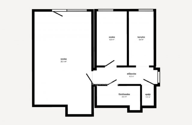 Eladó téglalakás, Kazincbarcikán 17.7 M Ft, 1+1 szobás