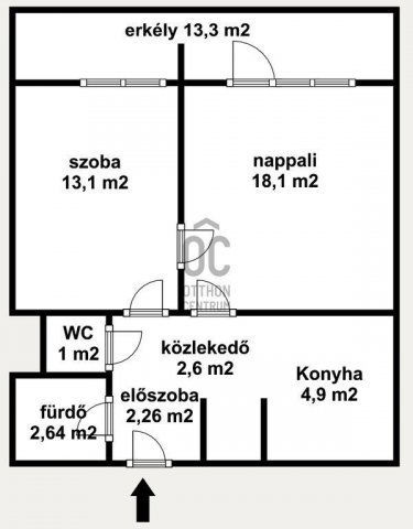 Eladó téglalakás, Budapesten, IX. kerületben 99.9 M Ft, 2 szobás