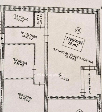 Eladó téglalakás, Szolnokon 86.25 M Ft, 2+1 szobás