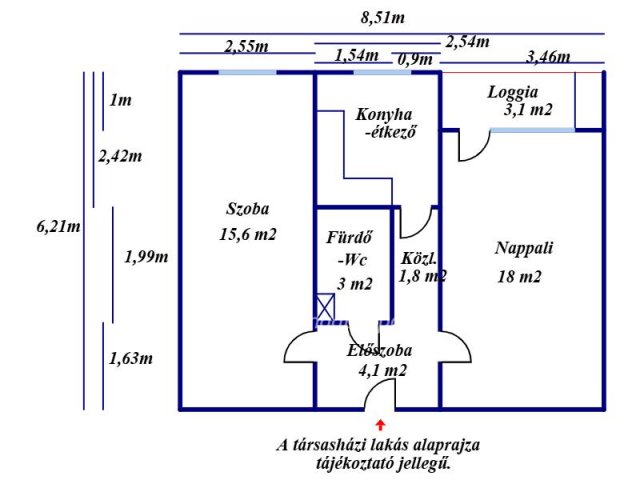 Eladó panellakás, Szolnokon 30.9 M Ft, 2 szobás